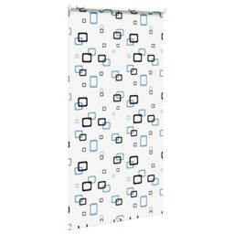 Berkfield Home Shower Roller Blind 140x240 cm Fabric Width 136 cm in White - thumbnail 4