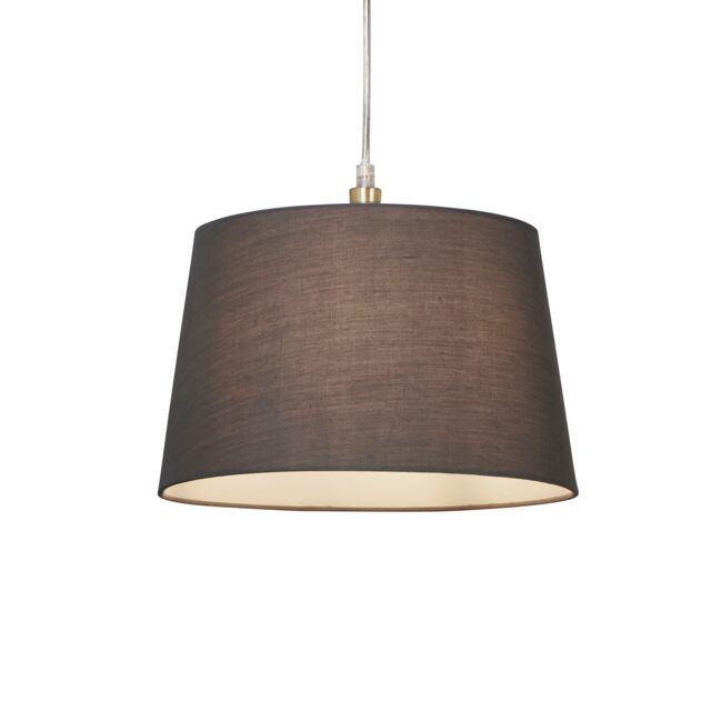 Lighting Collection Tc Tapered Shade 30Cm Charcoal Lamp Shade in Grey - image 1