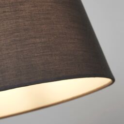 Lighting Collection Tc Tapered Shade 30Cm Charcoal Lamp Shade in Grey - thumbnail 4