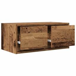Berkfield Home TV Cabinets 2 pcs Old Wood 60x31x25.5 cm Engineered Wood in Brown - thumbnail 5