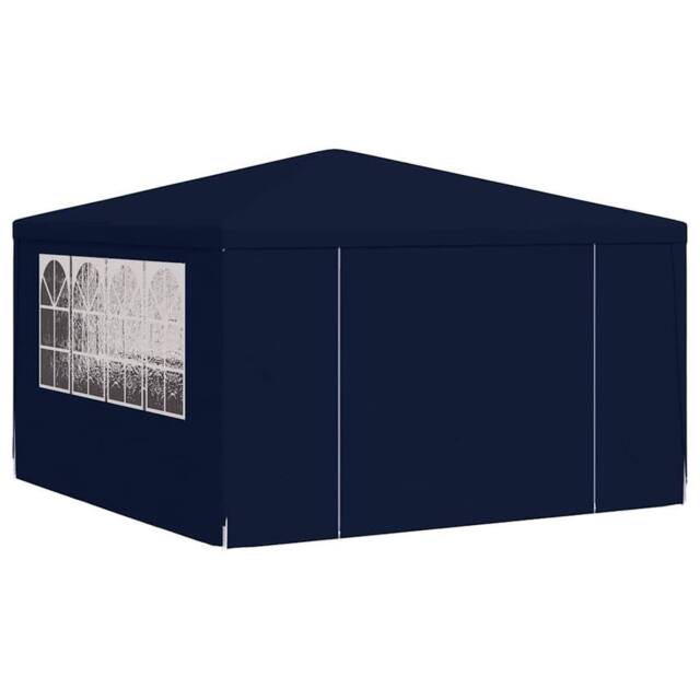 Berkfield Home Professional Party Tent with Side Walls 4x4 m Blue 90 g/m? in Navy - image 1