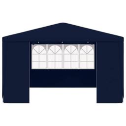 Berkfield Home Professional Party Tent with Side Walls 4x4 m Blue 90 g/m? in Navy - thumbnail 3