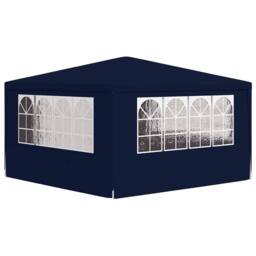 Berkfield Home Professional Party Tent with Side Walls 4x4 m Blue 90 g/m? in Navy - thumbnail 5