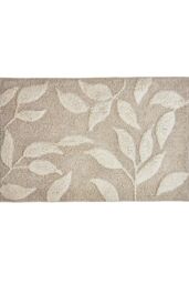 Dreams & Drapes 'Sandringham' 100% Cotton Jacquard Bath Mat in Natural - thumbnail 2