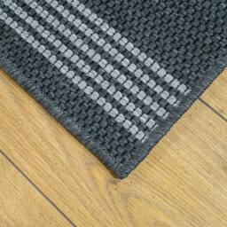 runrug Hallway Runner Rug - Non-Slip, Hardwearing, 5mm - 'Natura' in Grey - Size: 80 cm x 420 cm - thumbnail 2