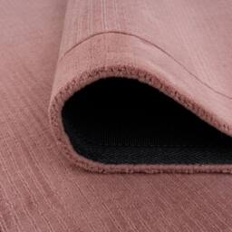 Kukoon Deep Pile Natural Wool Bedroom Area Rug Beige, Grey, Green Bedside Mat 120cm x 170cm in Pink - Size: 120 cm x 170 cm - thumbnail 6