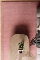 Kukoon Deep Pile Natural Wool Bedroom Area Rug Beige, Grey, Green Bedside Mat 120cm x 170cm in Pink - Size: 120 cm x 170 cm - thumbnail 1
