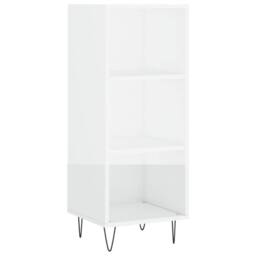 Berkfield Home Sideboard High Gloss White 34.5x32.5x90 cm Engineered Wood - thumbnail 3