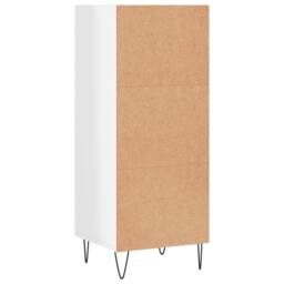 Berkfield Home Sideboard High Gloss White 34.5x32.5x90 cm Engineered Wood - thumbnail 6