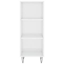 Berkfield Home Sideboard High Gloss White 34.5x32.5x90 cm Engineered Wood - thumbnail 4
