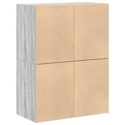 Berkfield Home Cabinets with 2 Drawers 2 pcs Grey Sonoma 60x31x40 cm Engineered Wood - Size: 60 x 31 x 40 cm - thumbnail 7