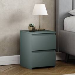 HD Designs Denver 2 Drawer Bedside Chest 400 x 295 x 295 mm in Green