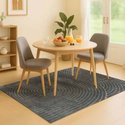 Marlow 120x160cm Plush Velvet Area Rug Washable Non Slip Floor Mat Bedroom in Grey - Size: 120 cm x 160 cm - thumbnail 1