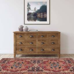 THE RUGS Alya Washable Persian Classic Rug - Ultra Soft Polyester Design in Red - Size: 120 cm x 170 cm - thumbnail 3