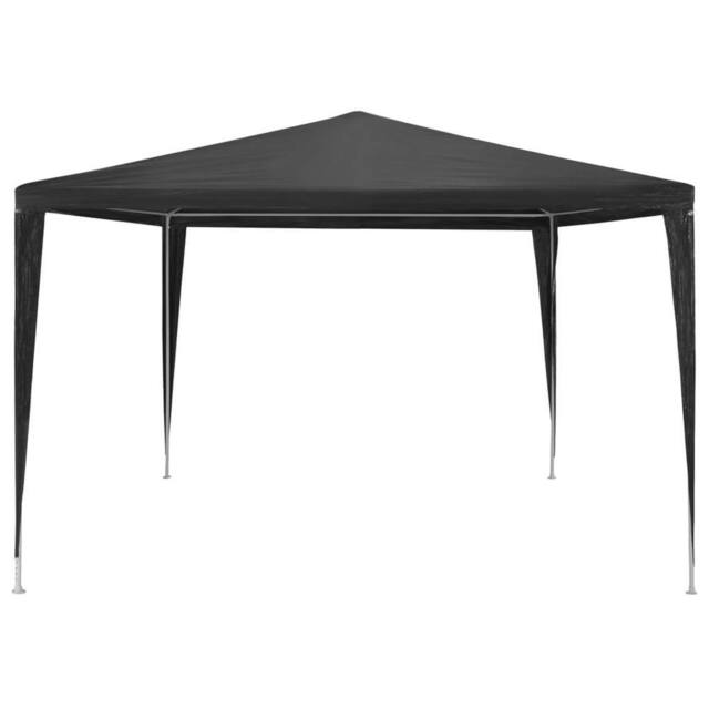 Berkfield Home Party Tent 3x3 m PE Anthracite in Black - image 1
