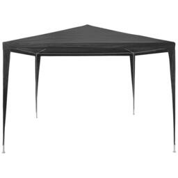 Berkfield Home Party Tent 3x3 m PE Anthracite in Black - thumbnail 3