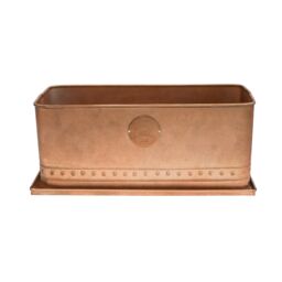 Royal Botanic Gardens Kew Kew Aged Copper Regency Outdoor Trough 43Cm - Premium Quality - 2 Other Sizes Available - 3 Year Warranty - Detachable - thumbnail 2