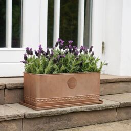 Royal Botanic Gardens Kew Kew Aged Copper Regency Outdoor Trough 43Cm - Premium Quality - 2 Other Sizes Available - 3 Year Warranty - Detachable