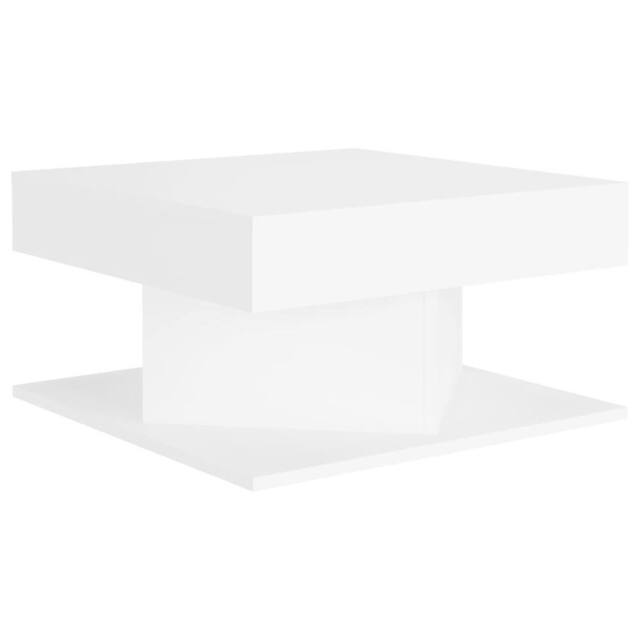 Berkfield Home Coffee Table White 57x57x30 cm Engineered Wood - Size: 57 x 57 x 30 cm - image 1