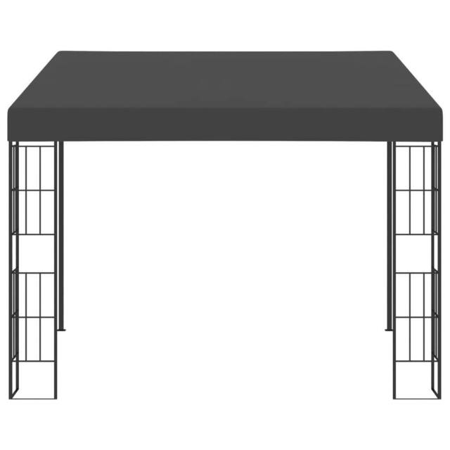 Berkfield Home Wall-mounted Gazebo 3x3 m Anthracite Fabric in Black - image 1