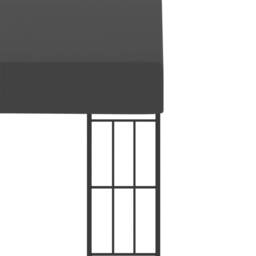 Berkfield Home Wall-mounted Gazebo 3x3 m Anthracite Fabric in Black - thumbnail 5