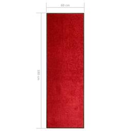 Berkfield Home Doormat Washable Red 60x180 cm - thumbnail 6