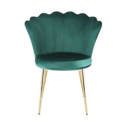 Home Garden Direct Mini Flora - Occasional Chair in Velvet - Green - thumbnail 5