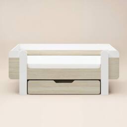 Flair Alfie Wooden Toddler Bed White & Oak - Size: Junior - thumbnail 5