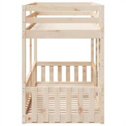 Berkfield Home Bunk Bed 80x200 cm Solid Wood Pine in Light Brown - thumbnail 6