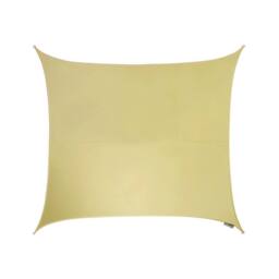 Primrose 3m Square Waterproof Charcoal Garden Patio Sun Shade Sail Canopy 98% UV Block with Free Fixing Kit in Light Sand - thumbnail 2