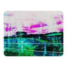 Benjamin Tate Design Fluorescent Countryside Blanket in Natural - Size: 120 cm x 150 cm - thumbnail 1
