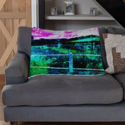 Benjamin Tate Design Fluorescent Countryside Blanket in Natural - Size: 120 cm x 150 cm - thumbnail 2