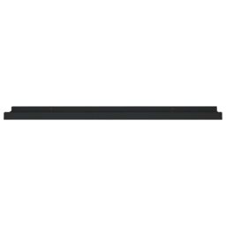 Berkfield Home Picture Frame Ledge Shelves 2 pcs Black 80x9x3 cm MDF - Size: 80 x 9 x 3 cm - thumbnail 4