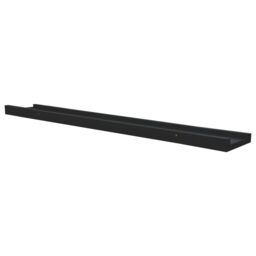 Berkfield Home Picture Frame Ledge Shelves 2 pcs Black 80x9x3 cm MDF - Size: 80 x 9 x 3 cm - thumbnail 6