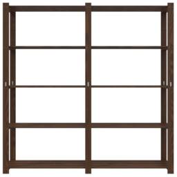 Berkfield Home Beautiful 5-Tier Storage Rack Brown 170x38x170 cm Solid Wood Pine - Size: 170 x 38 x 170 cm - thumbnail 1