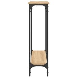 Berkfield Home Console Table Sonoma Oak 75x22.5x75 cm Engineered Wood in Brown - thumbnail 5