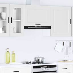 Berkfield Home Kitchen Wall Cabinet Porto White Engineered Wood - thumbnail 4