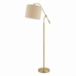 FurnitureboxUK Claudia Brass Standing Floor Lamp in Light Bronze - thumbnail 4