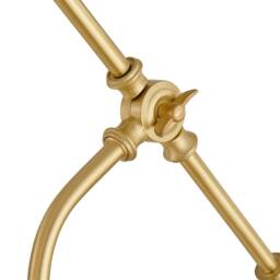 FurnitureboxUK Claudia Brass Standing Floor Lamp in Light Bronze - thumbnail 7