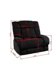 DS Living Torino Recline 1 Seater in Grey or Silver in Dark Grey - thumbnail 5