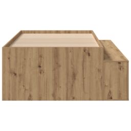 Berkfield Home Storage Bed Frame Artisan Oak 90x190 cm in Brown - thumbnail 7