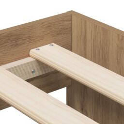 Berkfield Home Storage Bed Frame Artisan Oak 90x190 cm in Brown - thumbnail 9