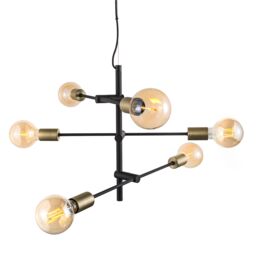 Nordlux Vintage Indoor Pendant Light Black Metal E27 Adjustable Head - Mains Powered, IP20 - thumbnail 2