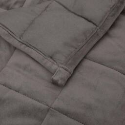 Berkfield Home Soft Weighted Blanket Grey 220x260 cm 15 kg Fabric - thumbnail 5