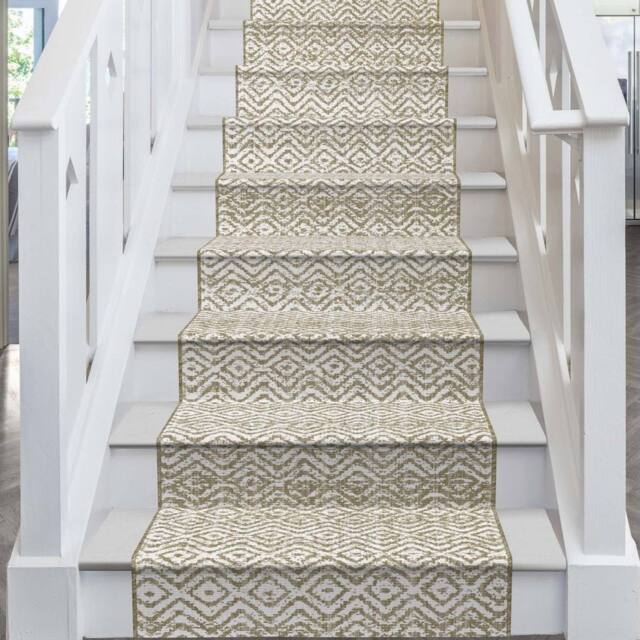 runrug Stair Runner Carpet - Reversible & Durable, 2mm - 'Sauvignon Blanc' in Cream - Size: 60 cm x 660 cm - image 1