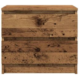 Berkfield Home Bedside Cabinet Old Wood 50x40x43.5 cm Engineered Wood in Brown - thumbnail 4