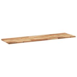 Berkfield Home Versatile Bathroom Vanity Top Oil Finished 140x40x2 cm Solid Wood in Brown - Size: 140 x 40 x 2 cm - thumbnail 4