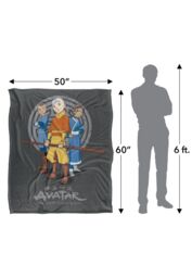 Avatar: The Last Airbender Avatar The Last Airbender Team Avatar Silky Touch Super Soft Throw Blanket 152 X 127 cm in White - thumbnail 5
