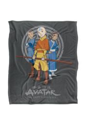 Avatar: The Last Airbender Avatar The Last Airbender Team Avatar Silky Touch Super Soft Throw Blanket 152 X 127 cm in White - thumbnail 1