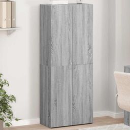 Berkfield Home File Cabinet Grey Sonoma 60x32x153 cm Engineered Wood - Size: 60 x 32 x 153 cm - thumbnail 1